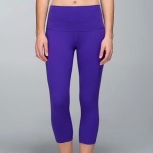 Lululemon Wunder Under Crop (Roll down)